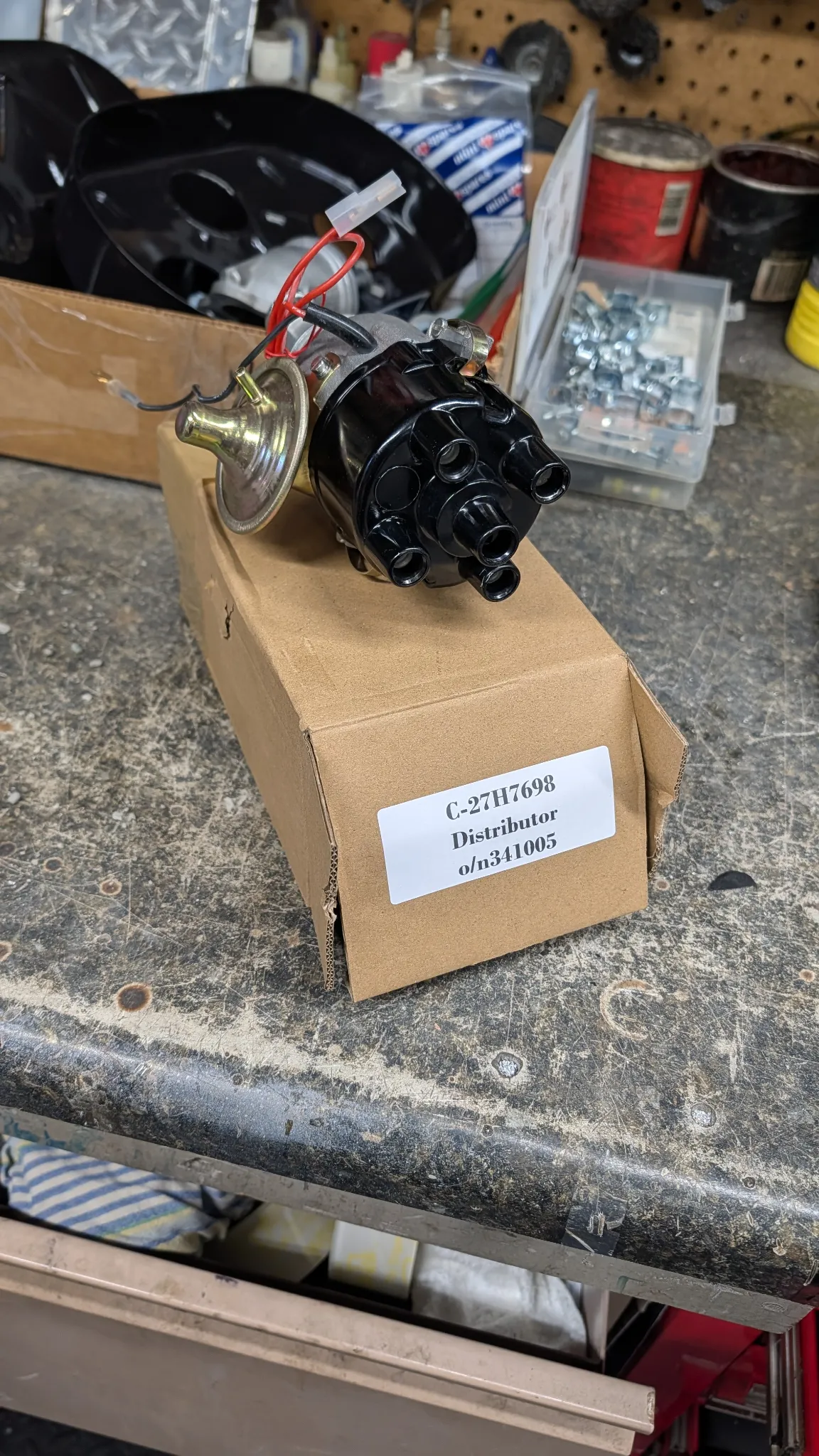 A- Distributor new. Electronic. C-27H7698 - body 1